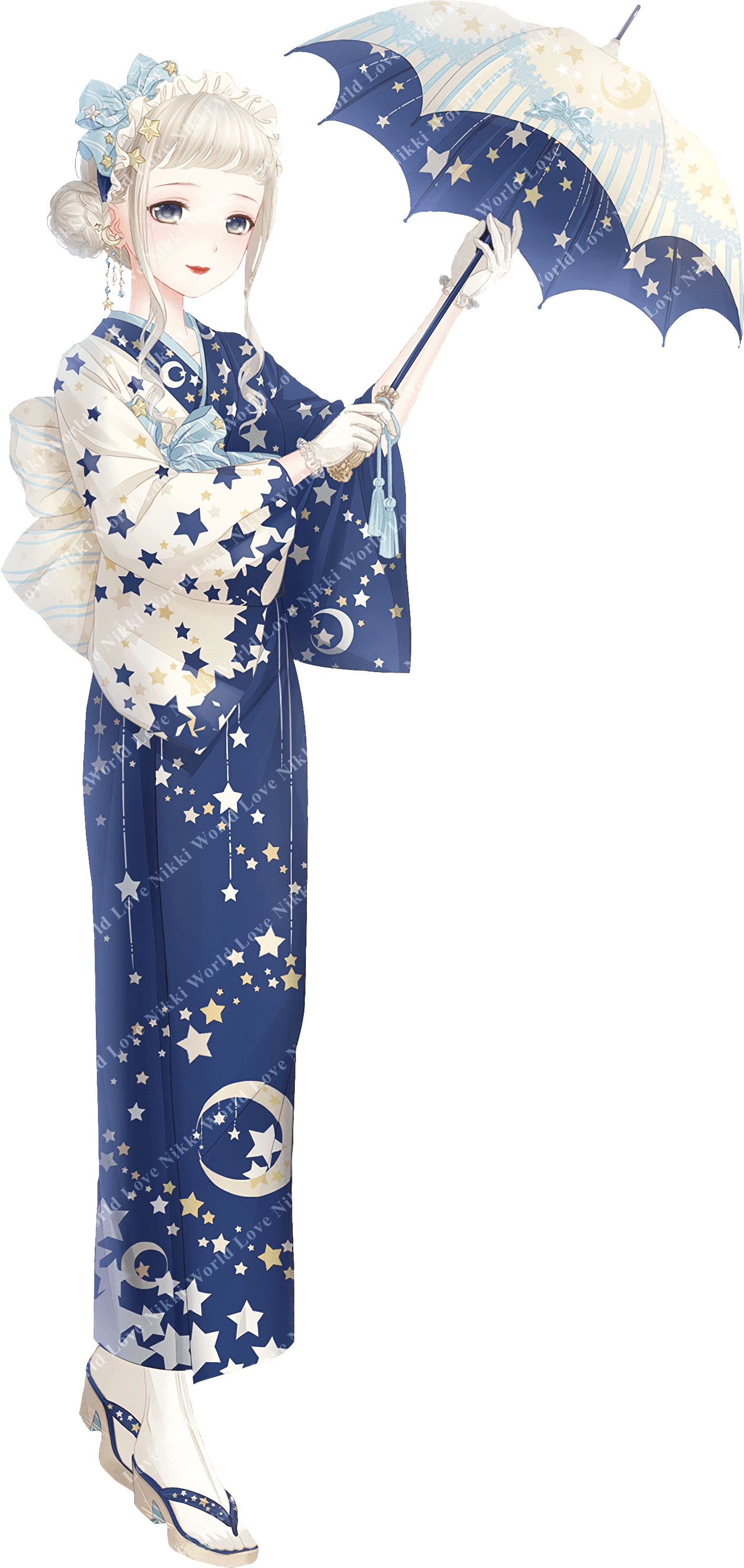 Love Nikki Bath In Starry Sky (3134x3146), Png Download