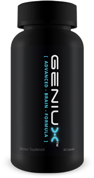 Geniux Brain Supplement Review - Geniux Bottle (510x366), Png Download