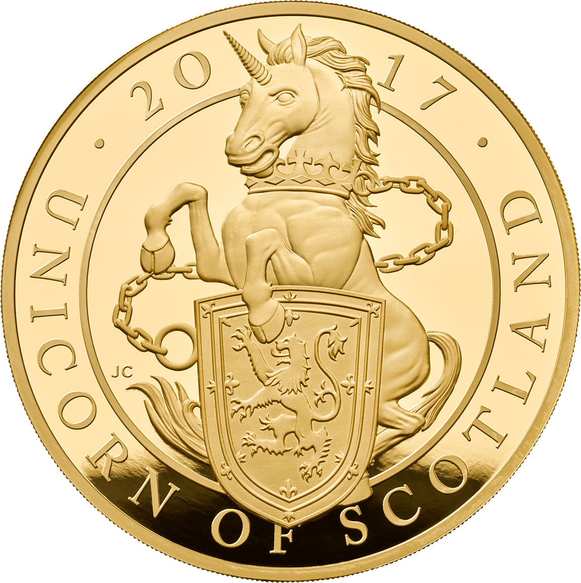 311 The Queens Beasts Discover Coin - Queens Beast Unicorn (1147x1150), Png Download