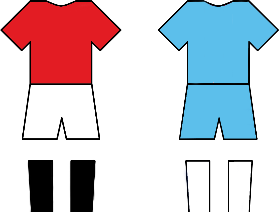 Kits For The Man Utd & Man City - Football (1280x864), Png Download