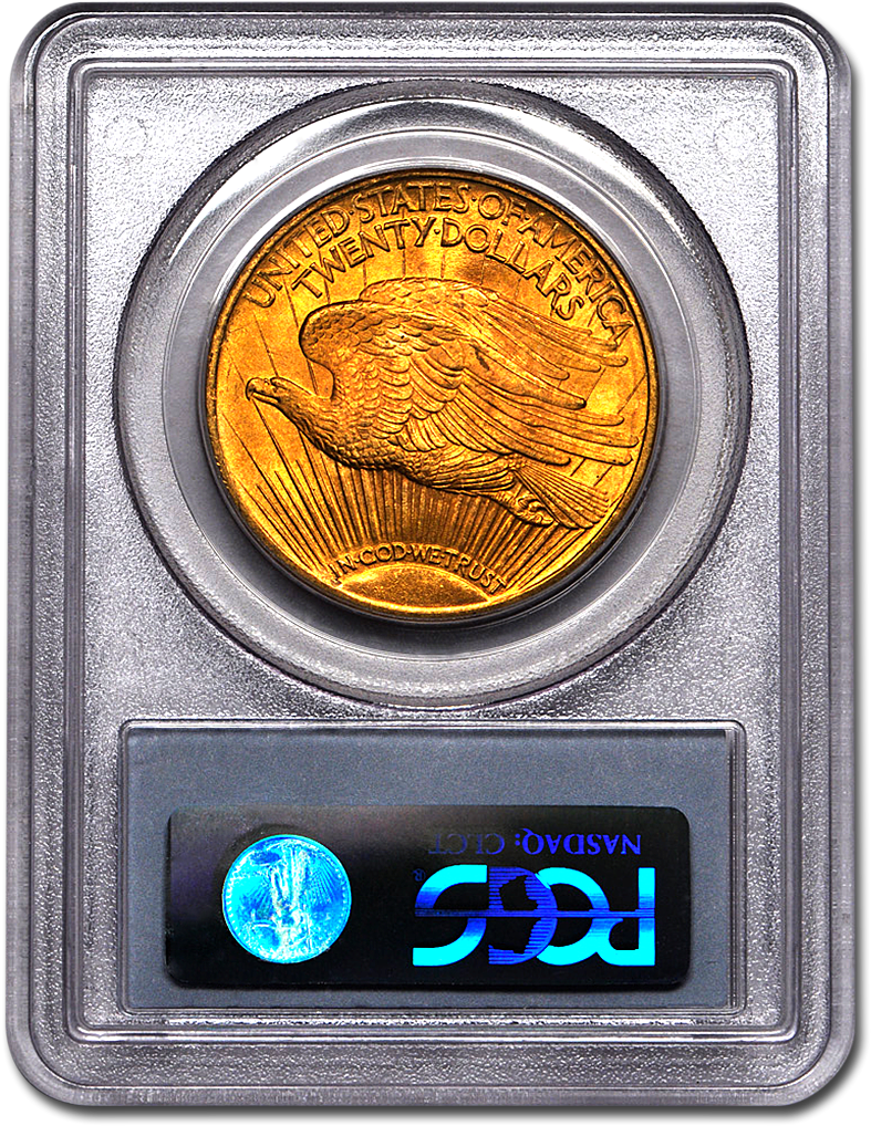 Picture Of $20 Saint-gaudens Gold Coins Ms 65 - Saint-gaudens Double Eagle (1075x1075), Png Download