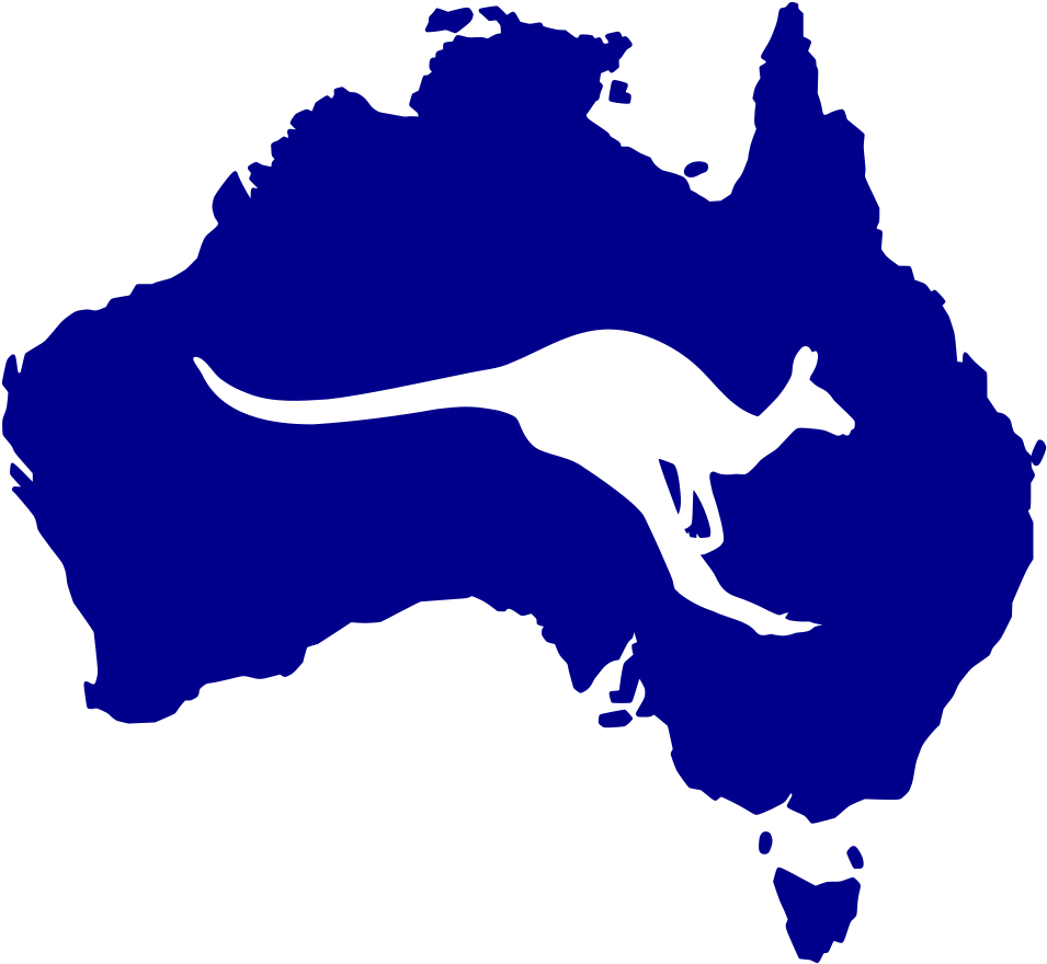 Free Australia Clipart - Map Of Australia (1000x925), Png Download