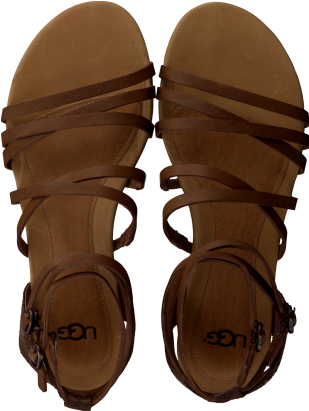 Bruine Ugg Australia Sandalen Devie - Fisherman Sandal (318x420), Png Download