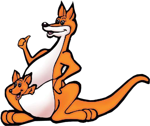 Mammal Clipart Kangaroo Cartoon 袋鼠 卡通 Png - 卡通 袋鼠 (725x720), Png Download