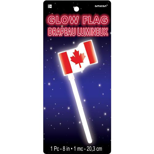 Ended - Amscan Canada Day Canadian Flag Glowstick (1000x1000), Png Download