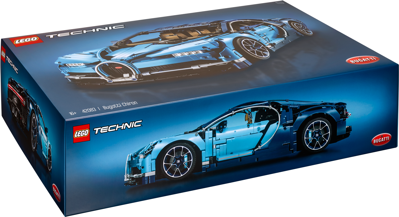 42083 Packaging Details - Technic Bugatti Chiron 42083 (1730x969), Png Download