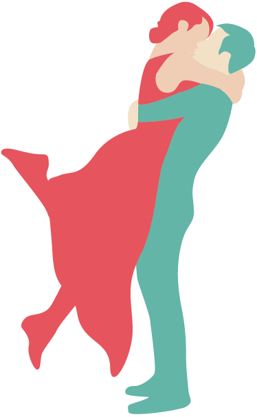 Couple Kissing Sticker - Birthday Quotes Love Wife (374x606), Png Download