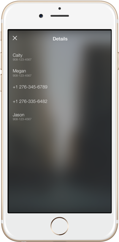 Friends In Group Message Iphone6 Gold Portrait (1000x1000), Png Download