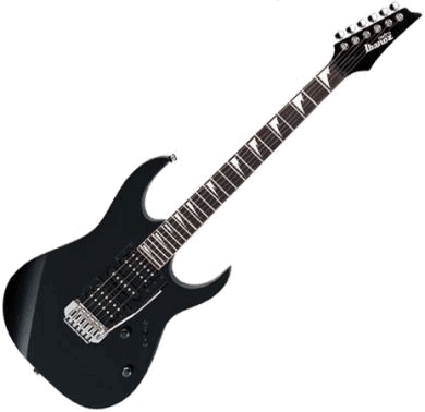 Electric Guitar Png - Ibanez Grg170dx Electric Guitar - Black (390x378), Png Download
