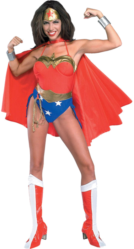 Wonder Woman Super Hero Costume - Wonder Woman Womens Costume (500x793), Png Download