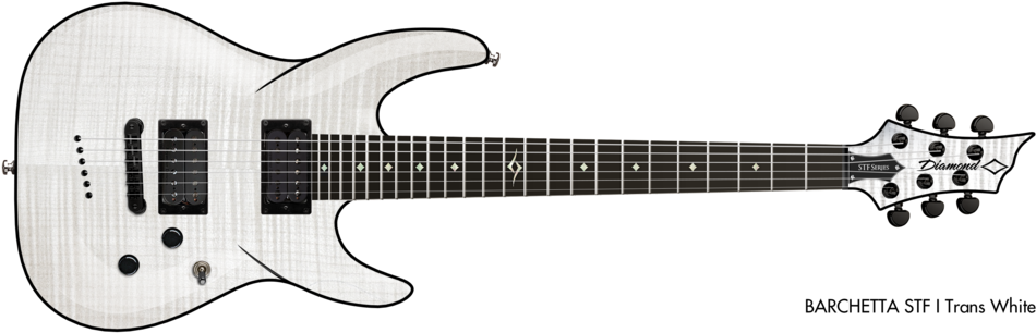 Barstf7-twh - Ibanez Joe Satriani Signature (1000x323), Png Download