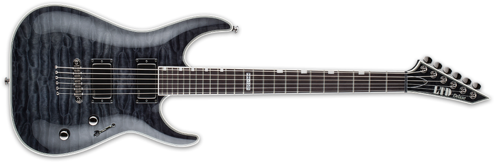 Esp Lmh-1001ntstblk Electric Guitar - Ltd Mh-1001nt Electric Guitar | See-thru Black (1000x1000), Png Download