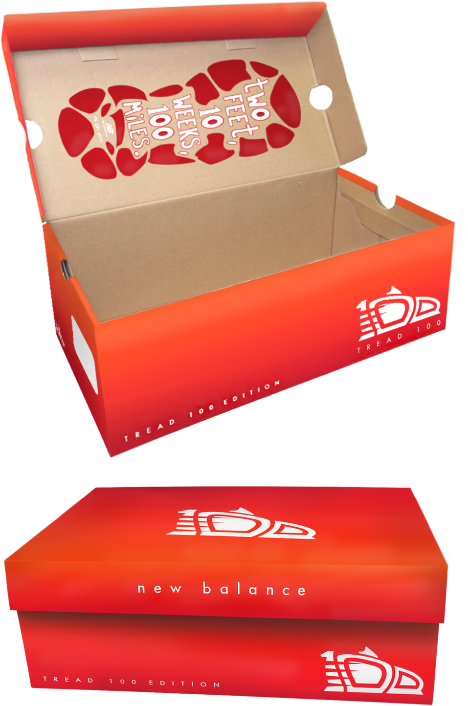 Tread 100 Edition Shoes Come Packaged In Sweet Limited - Box (1000x1595), Png Download