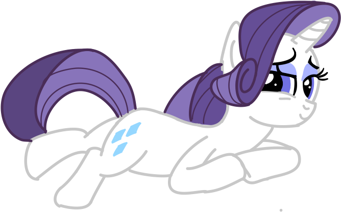 Fanmade Rarity Lying Down - Princess Cadance (944x704), Png Download