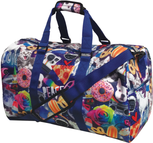 Picture Of Space Junk Duffle Bag - Iscream 'space Junk' Large Neoprene Duffel Bag (550x550), Png Download