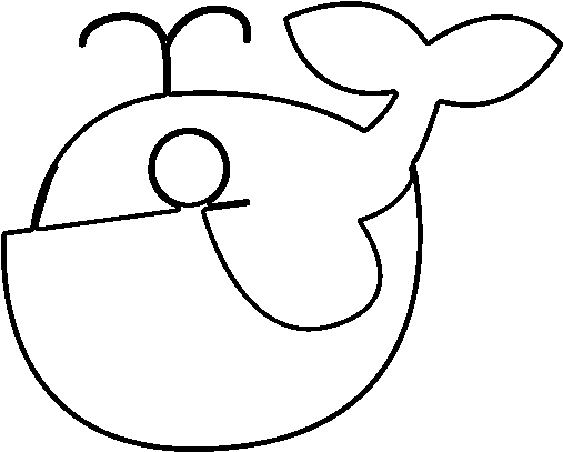 Download Baby Whale Coloring Page - Drawing PNG Image with No ...