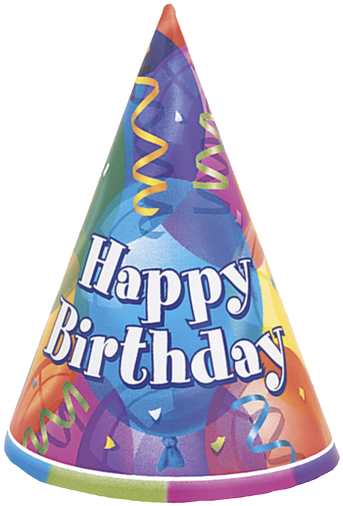 Download Justin On Twitter Happy Birthday Party Hat Png Image With No Background Pngkey Com