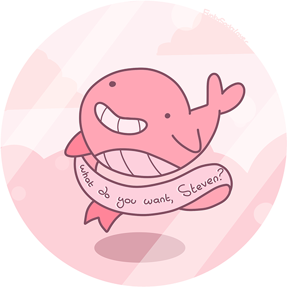 The Tiny Floating Whale From Rose's Room In Steven - Steven Universe Rose Room Background (600x591), Png Download