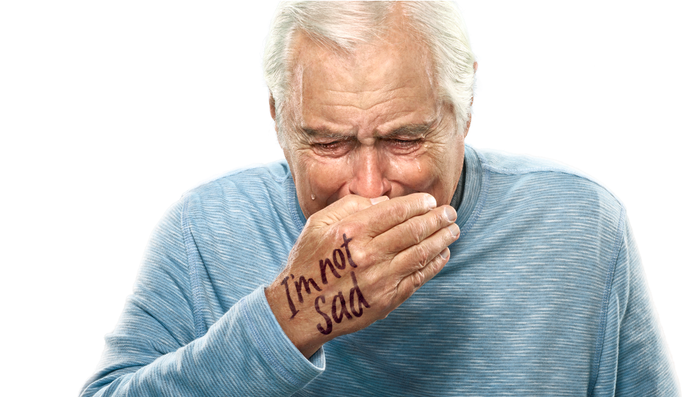 Crying Male Patient With Pseudobulbar Affect - Pseudobulbar Affect (1000x560), Png Download