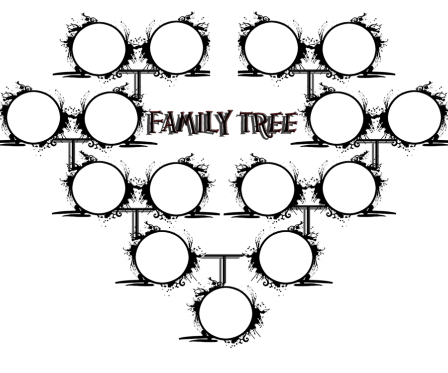 Download Family Tree Coloring Page Clipart Coloring - Circle (900x750), Png Download
