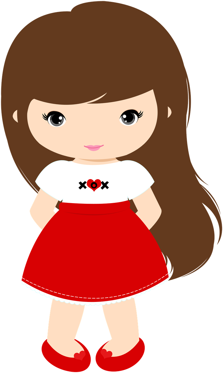 Girl Clipart Png Transparent - Boneco Menino E Menina Png (900x1285), Png Download