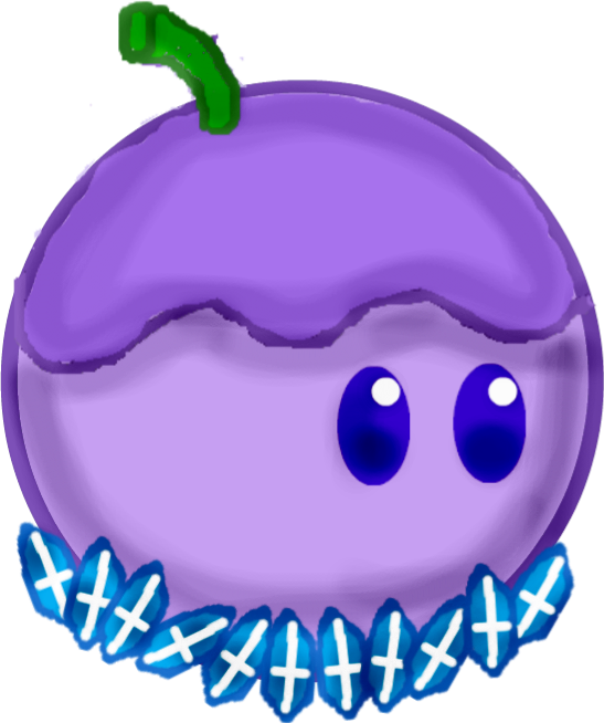 Snow-grape Hd - Plant Vs Zombie 2 Grape (547x654), Png Download