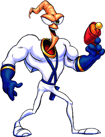 Earthworm Jim (350x483), Png Download