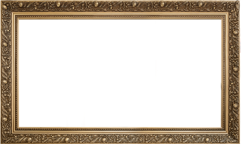 Złota Ozdobna Rama O Wymiarach 60cmx100cm - Empty Frame (810x500), Png Download