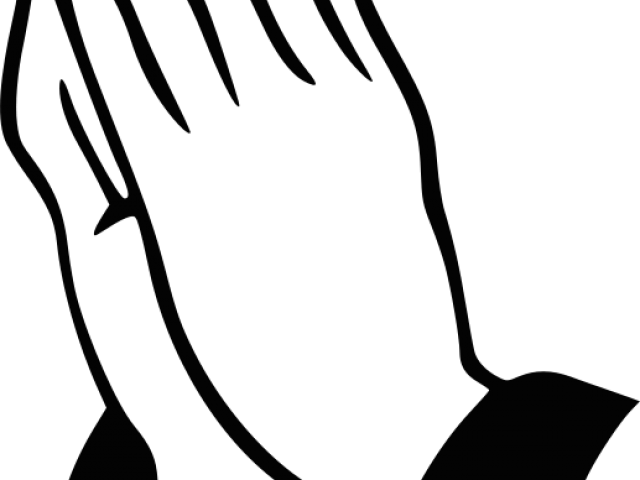 Praying Silhouette Cliparts - Praying Hands Clipart (640x480), Png Download