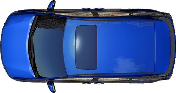 Car Top View Png (576x305), Png Download