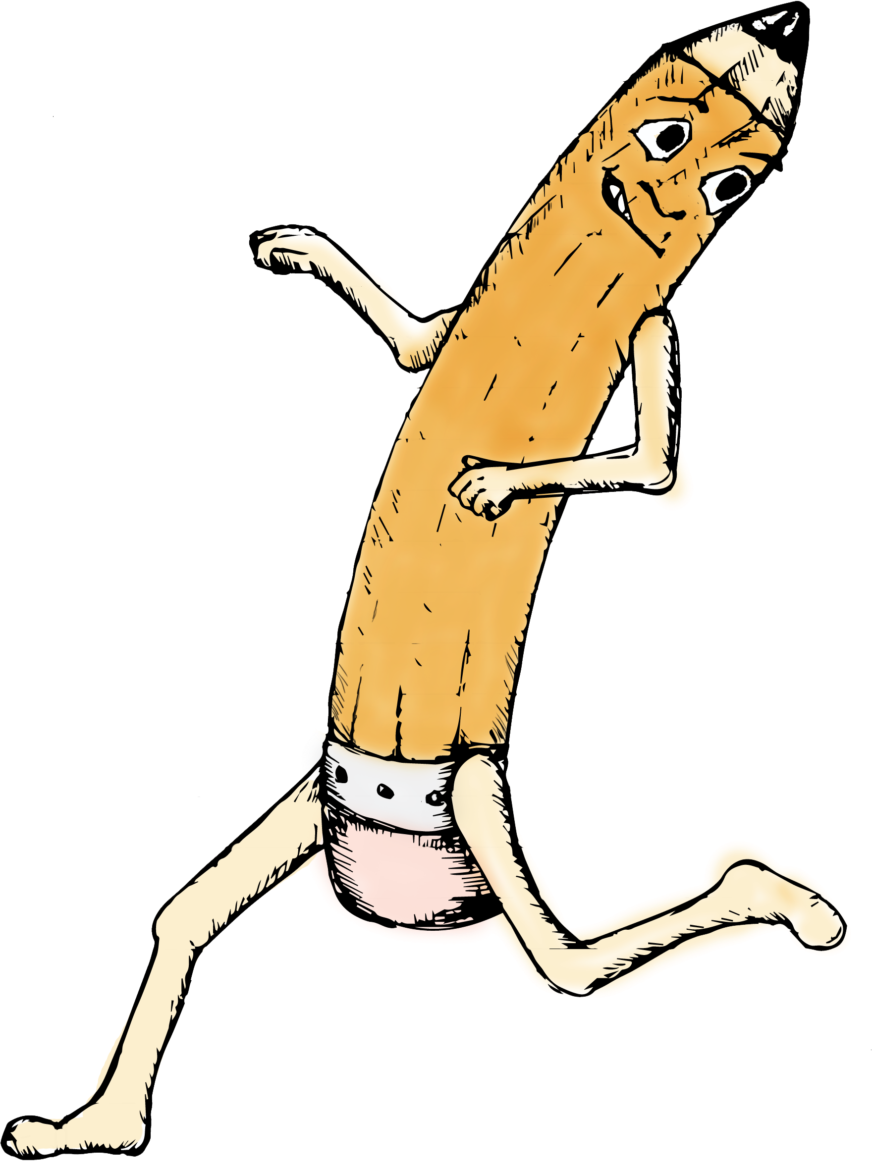 In This Workshop, Pencil Guy 5 Color - Portable Network Graphics (1904x2765), Png Download