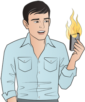 7 Rules For Texting Guys To Keep Him Interested - Cartoon (588x337), Png Download