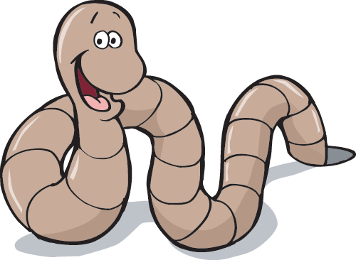 Earthworm Worm Png - Ver De Terre Dessin Couleur (500x366), Png Download
