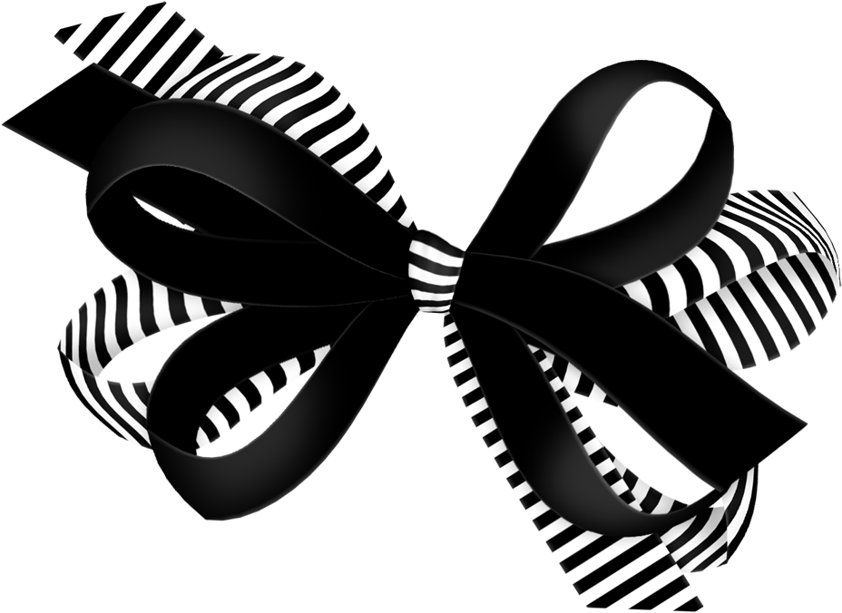 Black Ribbon Bow Png (1000x796), Png Download
