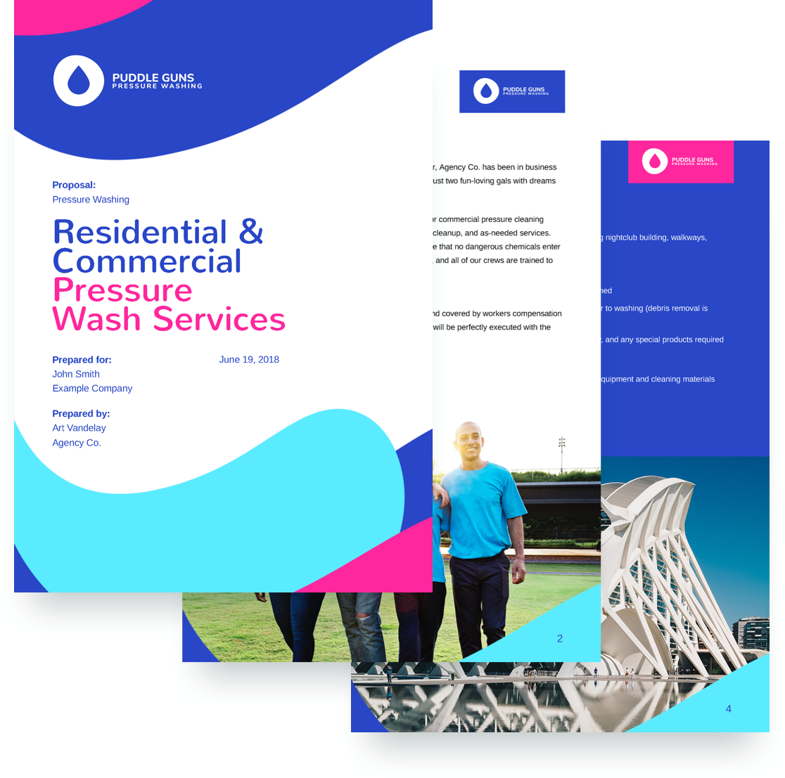 Pressure Washing Proposal Template - Pressure Washing (1116x1107), Png Download