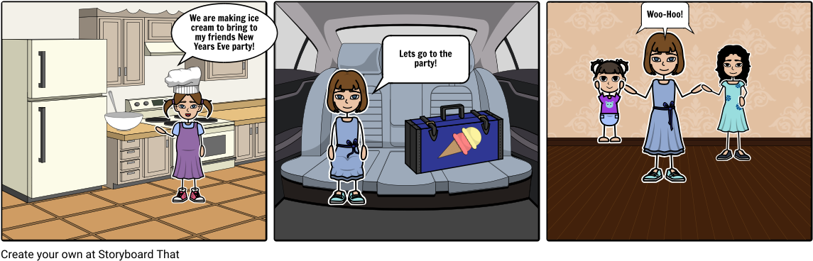 New Years Eve - Cartoon (1164x385), Png Download