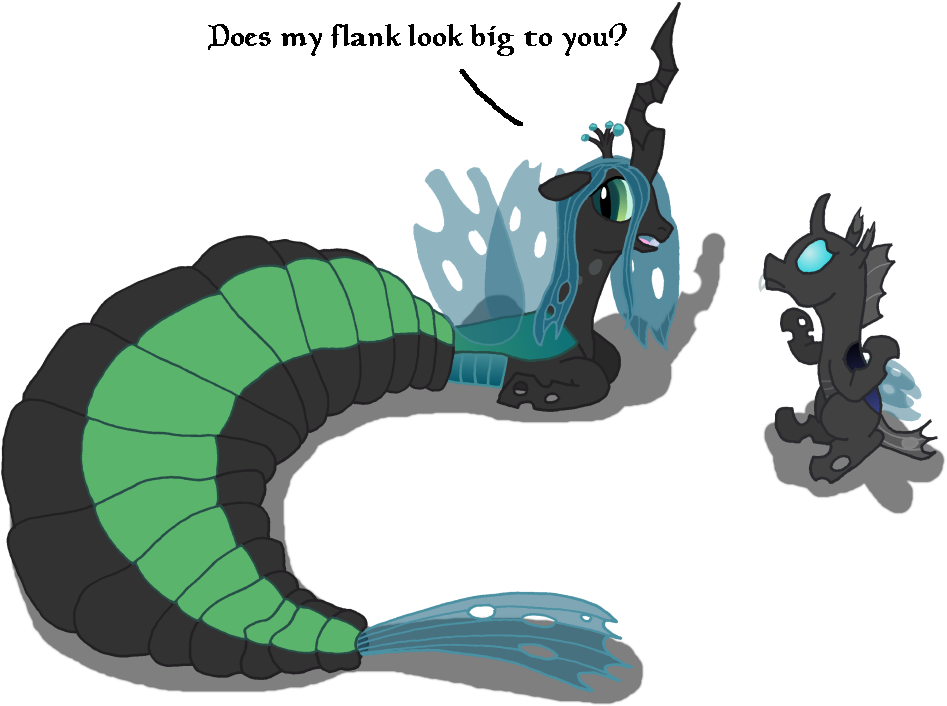 Hakar-kerarmor, Changeling, Changeling Queen, Chubby, - Queen Chrysalis Laying Eggs (1000x764), Png Download