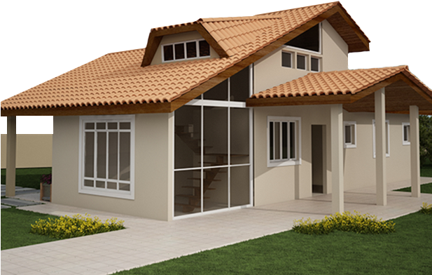 Consórcio De Imóveis Em Porto Alegre - Casa Png (616x456), Png Download