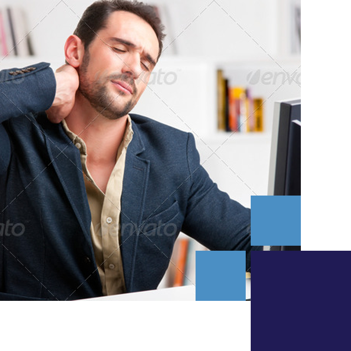 Poster: Ruigsantos' Casual Businessman With Pain In (700x700), Png Download