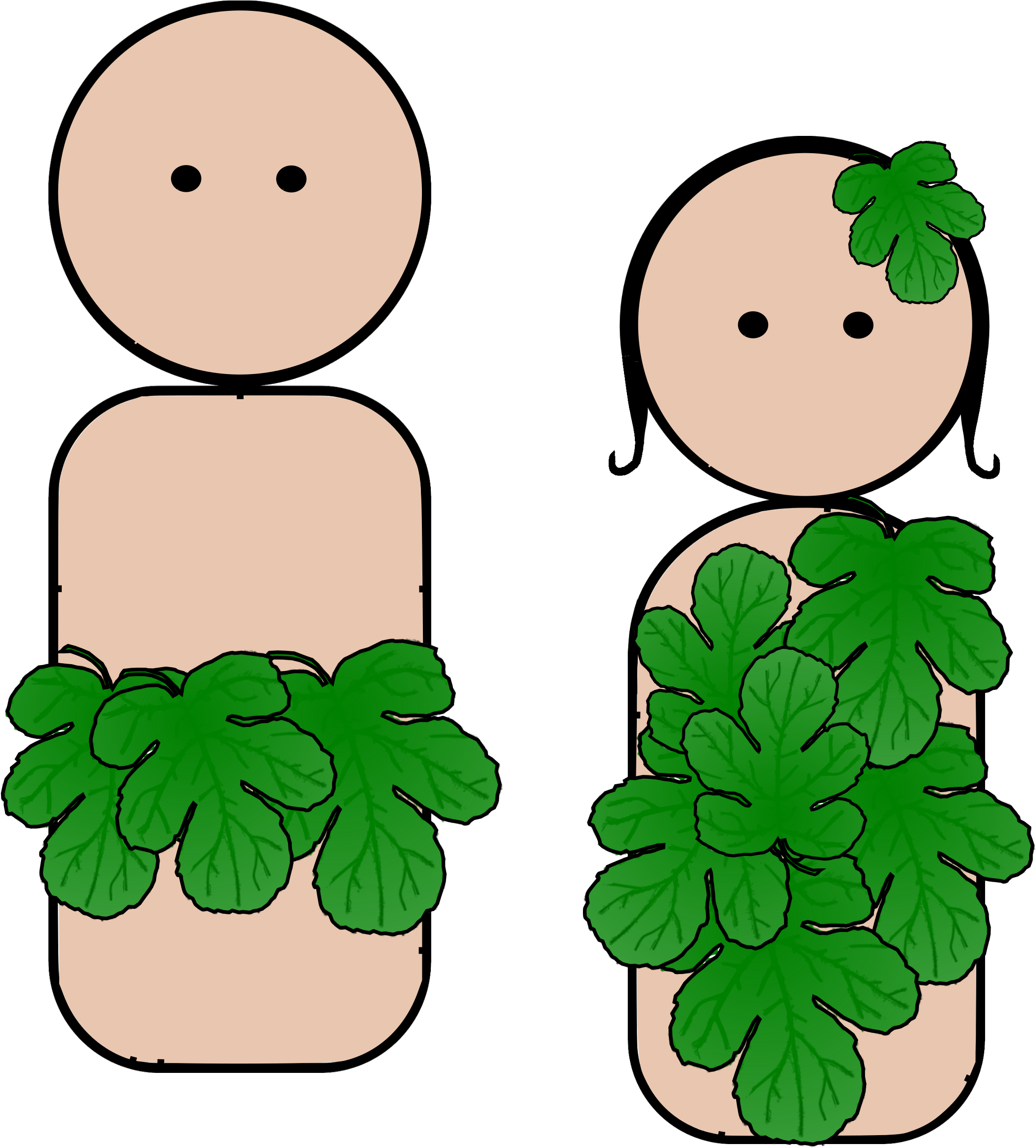 This Free Icons Png Design Of Peg People Adam And Eve (2195x2400), Png Download