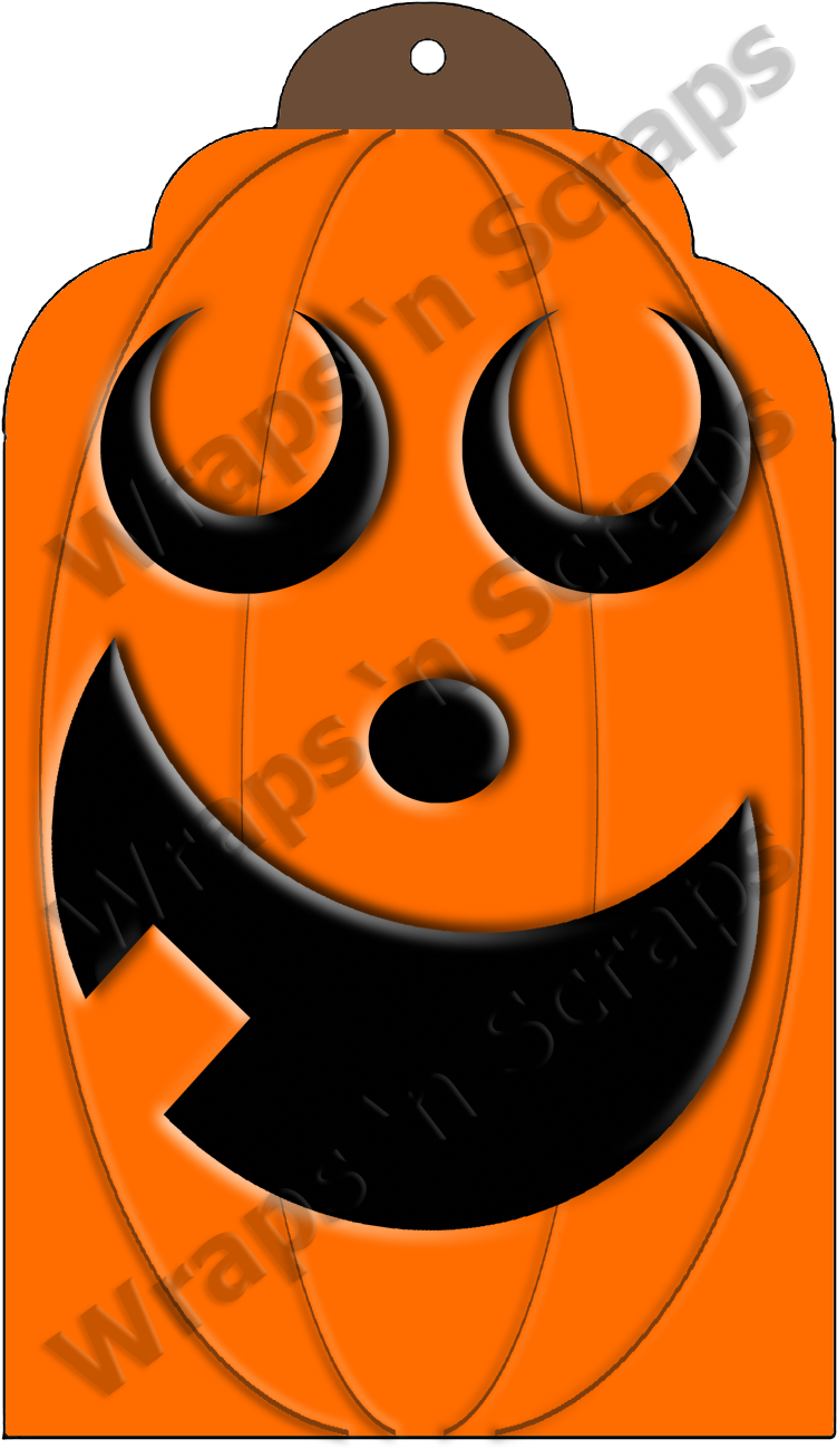 Jack O Lantern Gift Tags (786x1341), Png Download