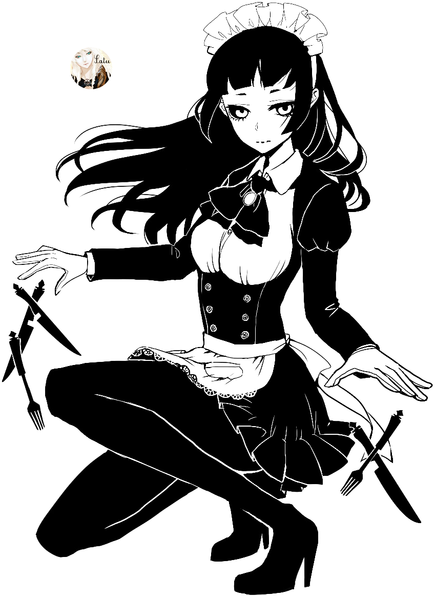 Anime Girl - - Black And White Anime Transparent (900x1200), Png Download