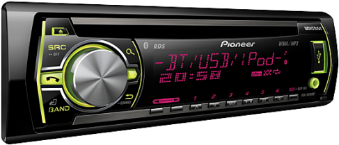Pioneer Deh-x6590bt Car Stereo - Pioneer Deh X6500bt Car Cd Receiver (500x500), Png Download