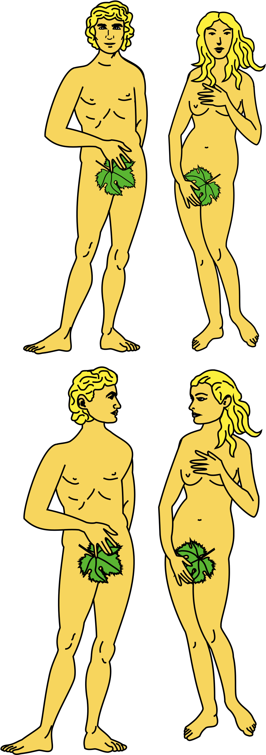 Open - Adam & Eve (2000x2828), Png Download