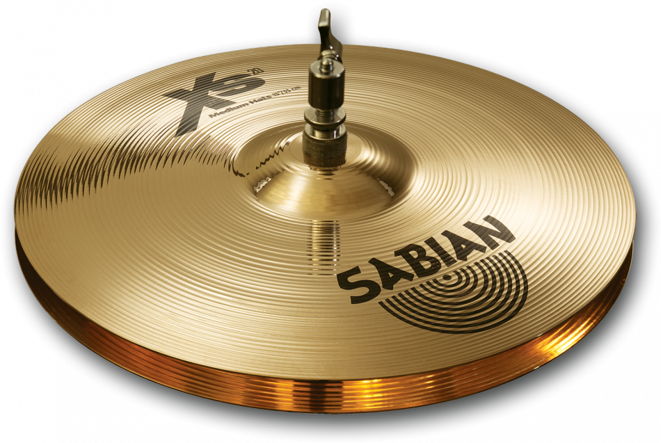 Medium Hi-hats Cymbals Xs1402b - Sabian Xs Hi Hats (950x637), Png Download
