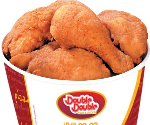 Double Double Pizza And Chicken (534x433), Png Download