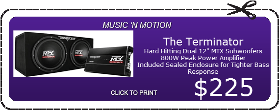 Special Offers - Mtx Dual 12" Subwoofers And Amplifier Package (604x243), Png Download