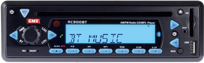 Rc900bt Xxx Car Stereo, Am/fm/cd/mp3/bluetooth - Gme Am Fm Radio (400x300), Png Download