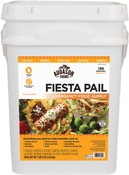 Augason Farms® Fiesta Bucket - Jim Bakker Bucket Leftovers (543x717), Png Download