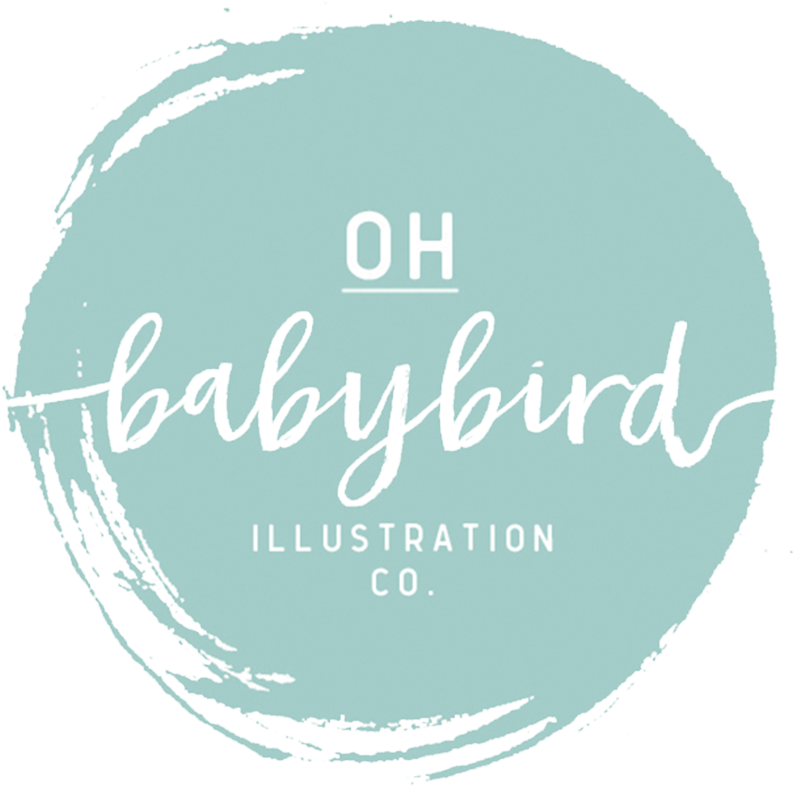 Oh Baby Bird - Calligraphy (1525x1525), Png Download